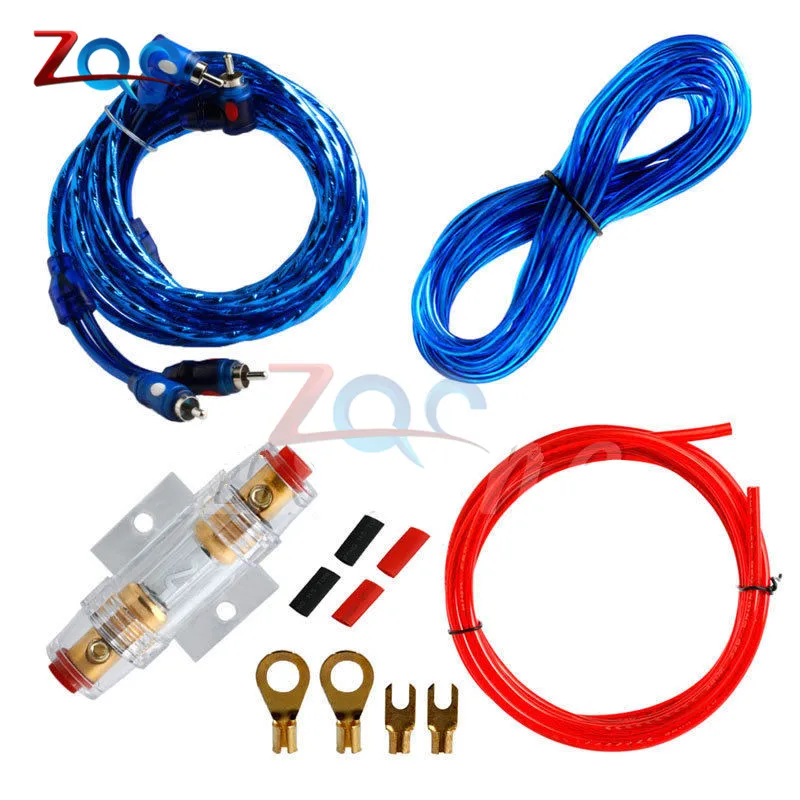 1500W Car Audio Wire Wiring Amplifier Subwoofer Speaker Installation