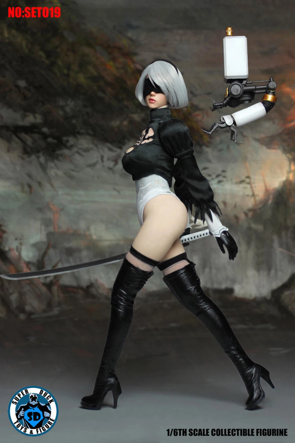 Игровая фигурка 2B 1/6 nier automata фигурка голова лепить комплект одежды w оружие nier 2 девушка фигурка желаний МАСКА ИГРУШКА Коллекционная без тела