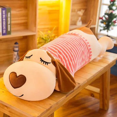 

dog sleeping pillow long pillow lovely doll doll girl plush toy lazy man bed big doll lovely comfortable easy to carry size 60cm