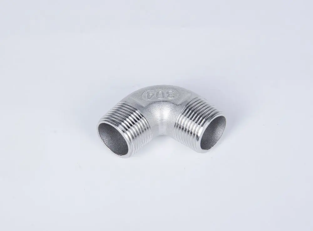 304 колено из нержавеющей стали 90 градусов наружная x резьба BSPT 1/4 &quot3/8&quot 1/2 &quot3/4&quot