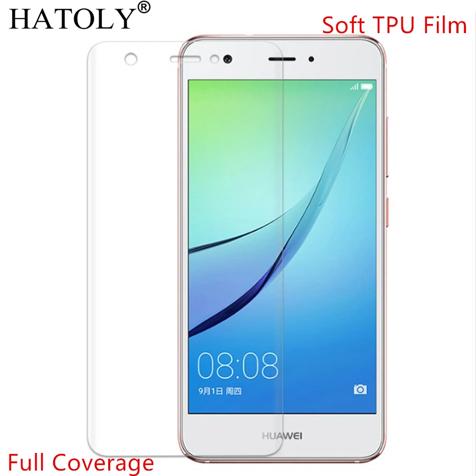 

2PCS Soft TPU Nano Film Foil for Huawei Nova Screen Protector for Huawei Nova 5" Full Coverage Film Not Tempered Glass HATOLY