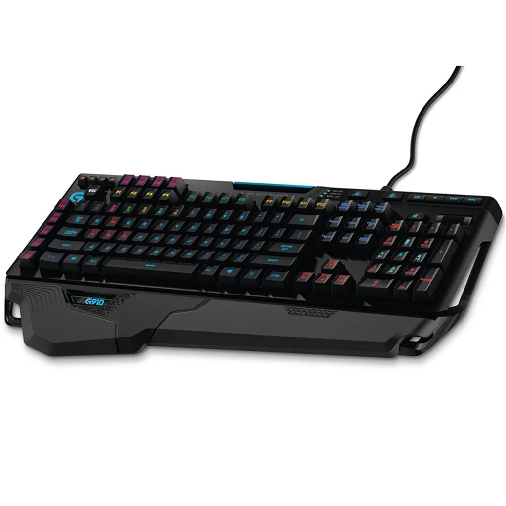 Механическая игровая клавиатура logitech G910 Orion Spark RGB, USB 121, 9 игр с подставкой для рук, программируемая клавиатура PUBG