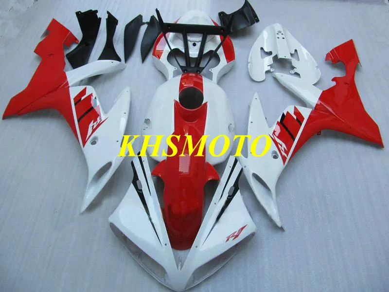 

Injection mold Fairing Kit for YAMAHA YZFR1 04 05 06 YZF R1 2004 2005 2006 YZFR1000 ABS white hot red Fairings set+gifts YP23