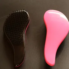 Detangler Складная Расческа TT путешествия с распутыванием салон парикмахерский массаж расческа красота антистатический инструмент розовый