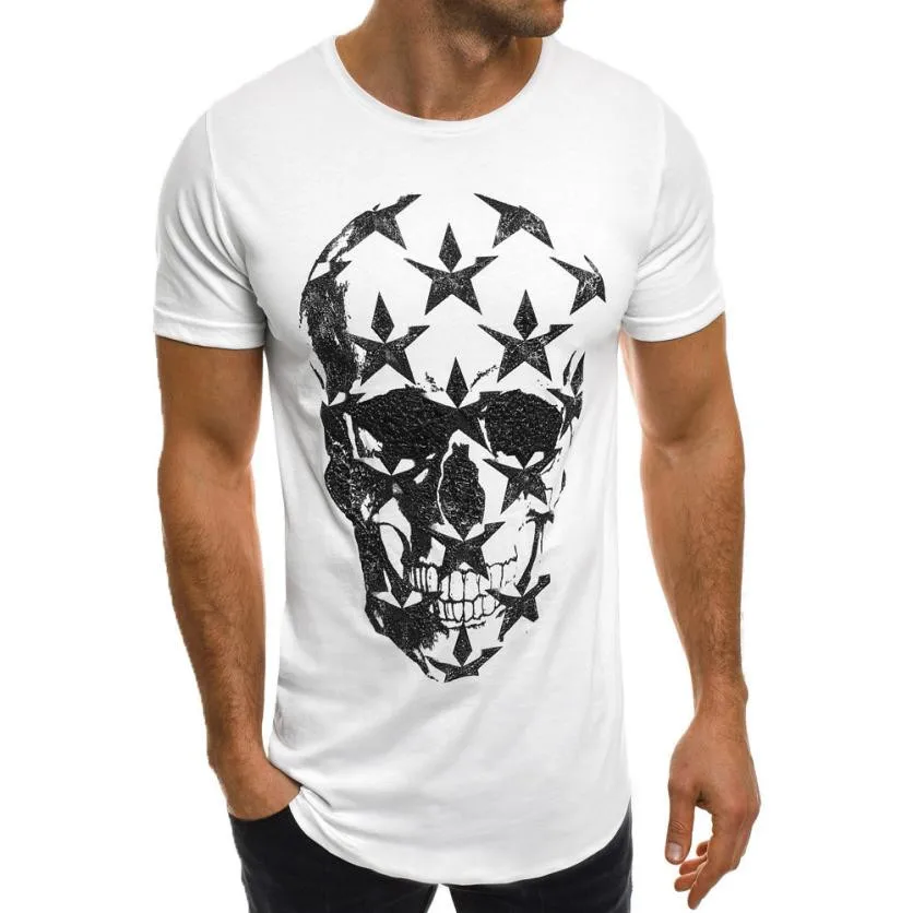 FEITONG Men Shirt Printing Tees Shirt Short Sleeve T Shirt Blouse ...