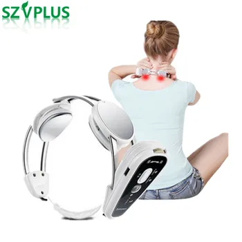 

Infrared Heating Wireless electric Neck cervical Massager body Health care Relax treatment acupuncture stimulator therapy device