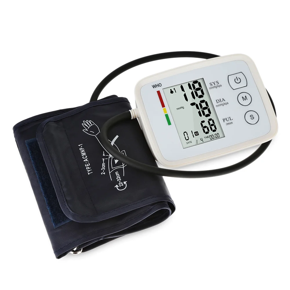 

Digital Arm Blood Pressure Monitor medical equipment meter electronic automatic sphygmomanometer heart rate monitor Tonometer