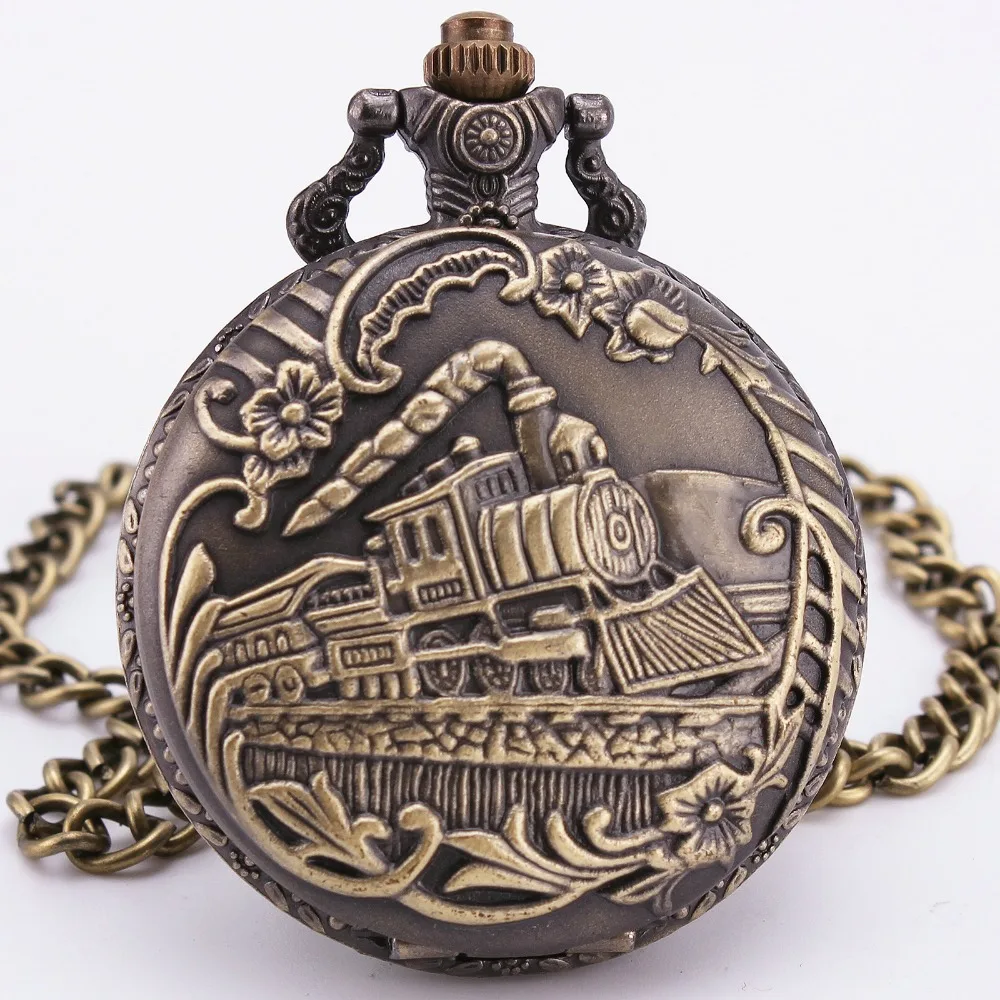 Buy Retro Ancient Pocket Watches Unisex TD Brand Brown