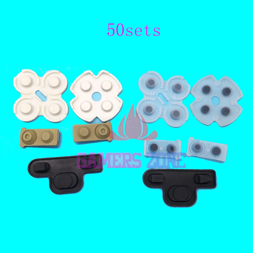 

50sets Rubber Conductive Button Pads Fix Parts For Sony Play Station 3 PS3 Controller