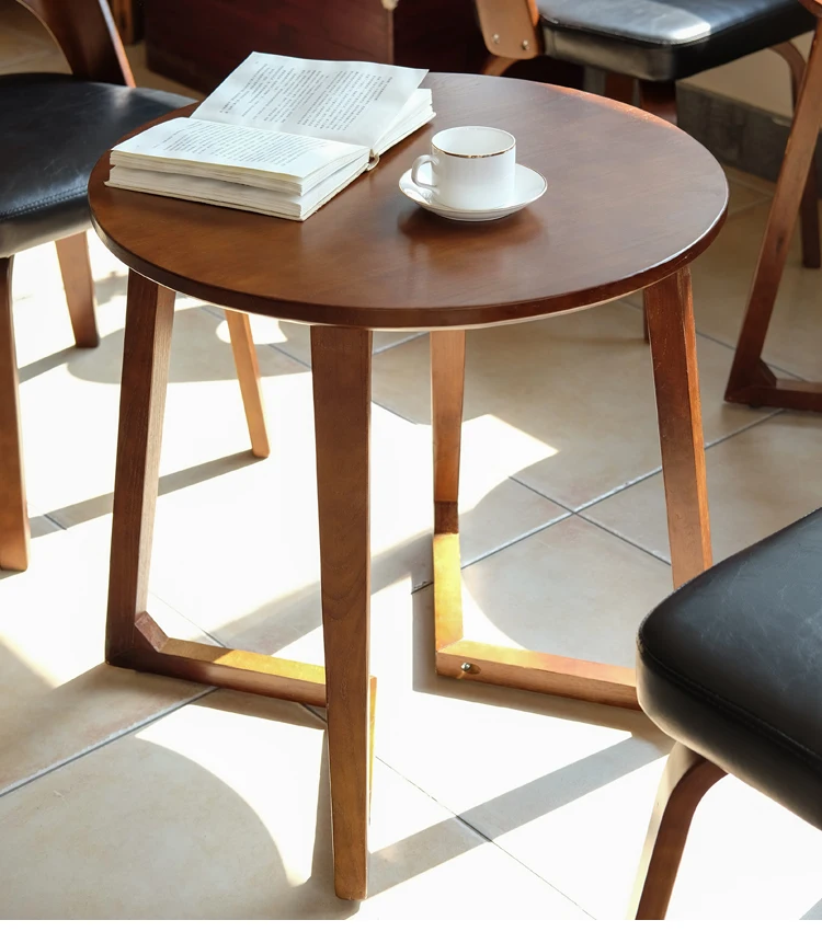 100% Wooden Tea Table round small coffee table creative Nordic round small side table 100% Wooden Tea Table round small coffee table creative Nordic round small side table