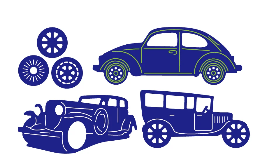

Hemere Metal Steel Cutting Dies Stencil Retro Car Frame Design DIY Scrapbooking Paper/photo Card Embossing Die Template 98*56mm