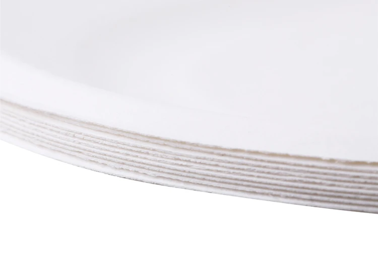 Round disposable plate