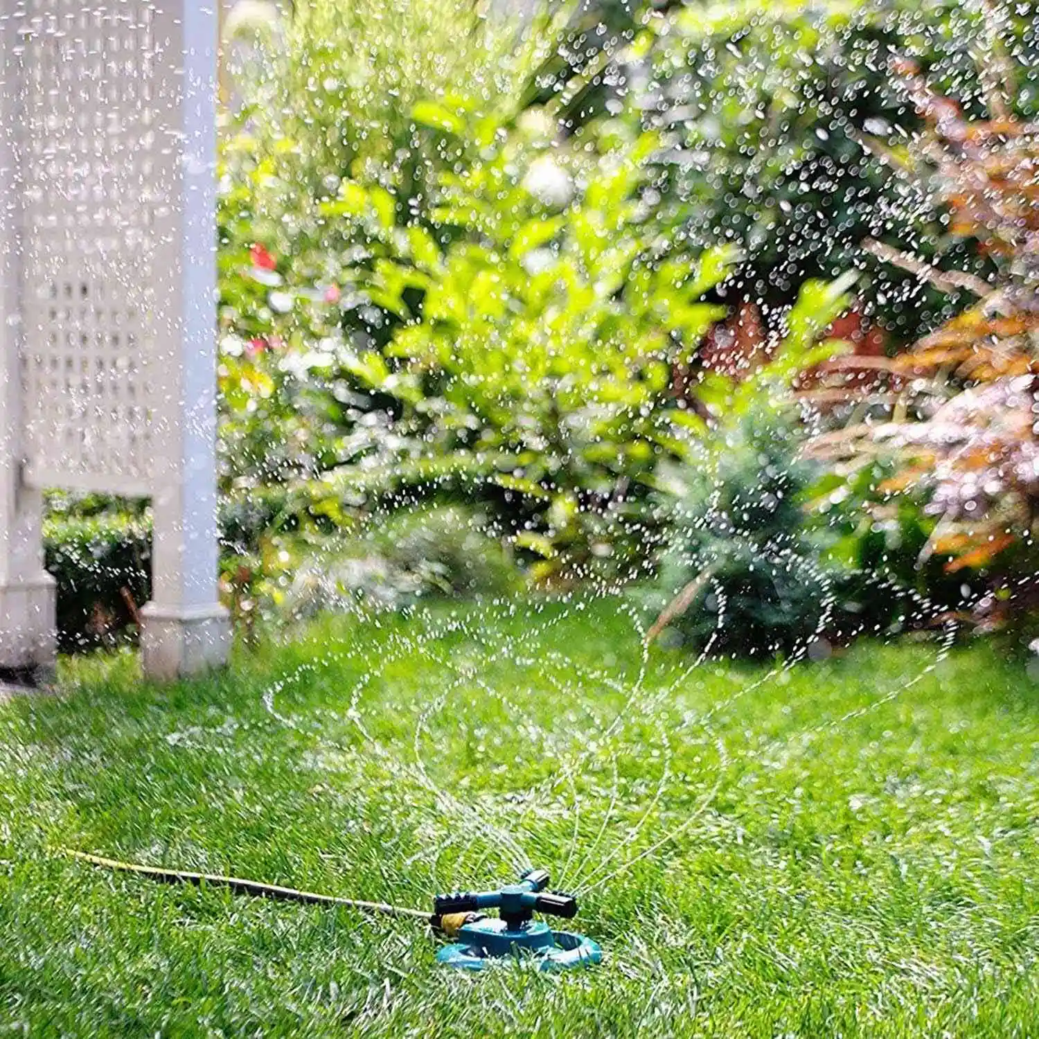 Газон разбрызгиватель автоматический садовый разбрызгиватель воды орошения газона системы 3600 квадратных футов покрытия