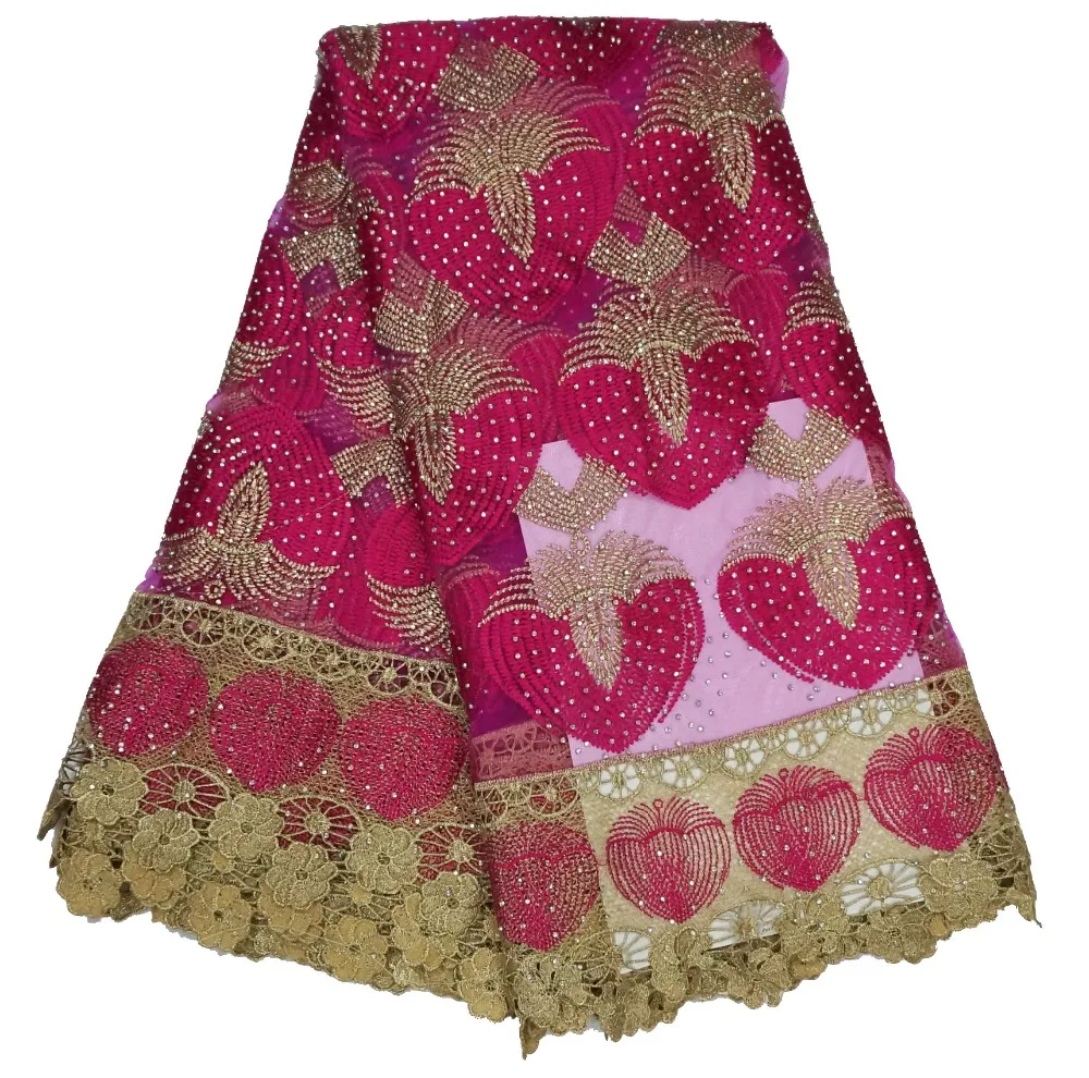 

SWISS LACE french lace embroidary for women dresses with shining stones net lace fabric fashion popular design nice for party