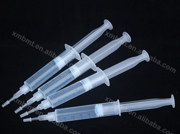 

100pcs/lot 5ml Teeth Whitening Cream Dental Gel Refill Syringe Tooth Whitening, 0.1%,6%,16%,22%,35%,44%CP Carbamide Peroxide