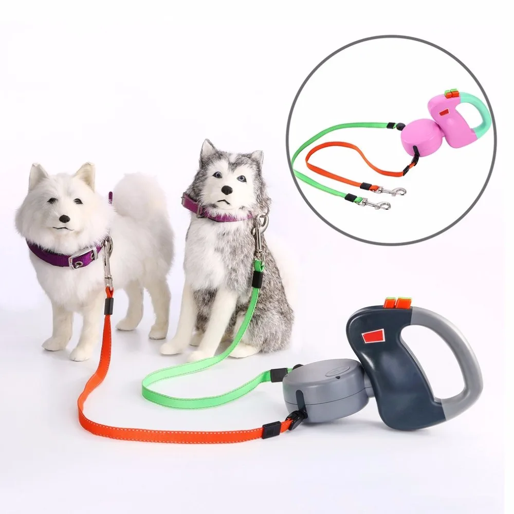 Two in one 3M Retractable Dog Leash Training Puppy Expansion Traction
