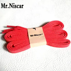 Mr. niscar/5 пара Лидер продаж арбуз красный плоский Шнурки Для мужчин Для женщин полиэстер шнурки Обувь Tring шнур для повседневная обувь