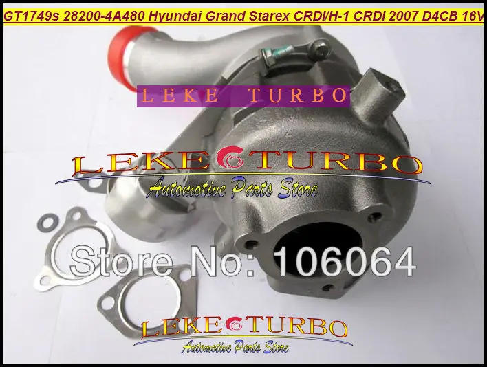 GT1749S 28200 4A480 53039880145 53039880127 Турбокомпрессор Для HYUNDAI Grand Starex CRDI 2007 D4CB 16V 2.5L 170HP|turbocharged