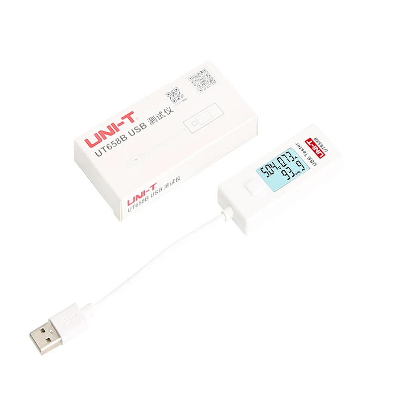 UNI-T UT658B UT658 USB тестер напряжения телефон компьютер Зарядка ток измерения энергии монитор с ЖК-подсветкой