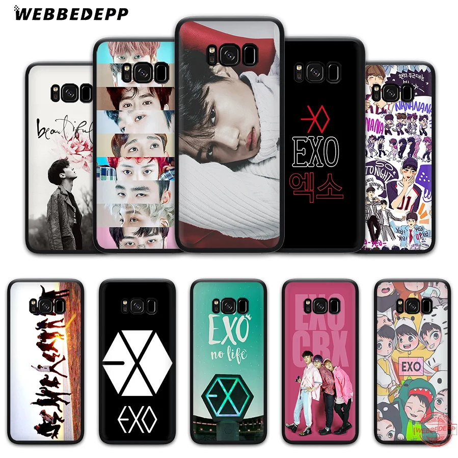 WEBBEDEPP Kpop exo Lucky one Soft Case for Samsung A6 A7 A8 A9 J6 2018 S6 S7 S8 S9 S10E S20 Ultra Note 8 9 10 Lite Plus | Мобильные