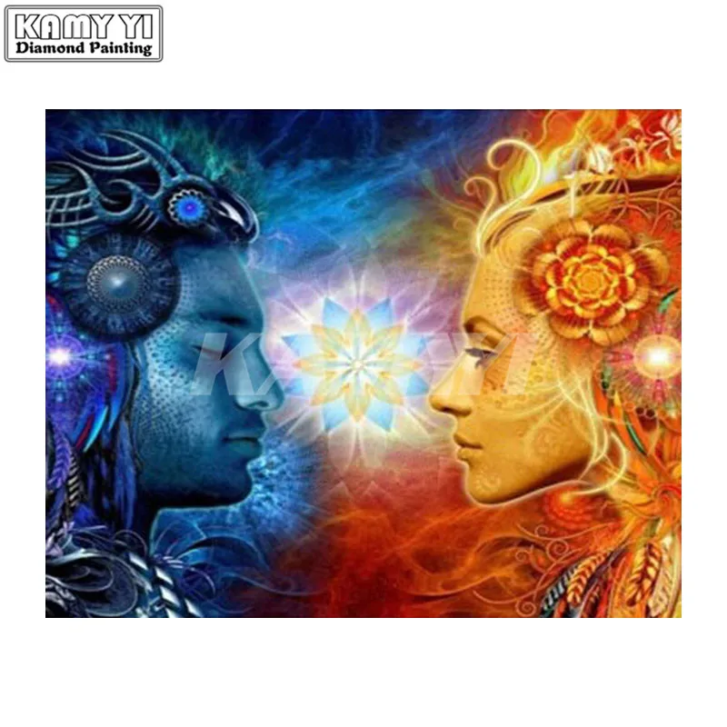 Full SquareRound Drill 5D DIY Diamond Painting Man woman 3D  Embroidery Cross Stitch Mosaic Home Decor