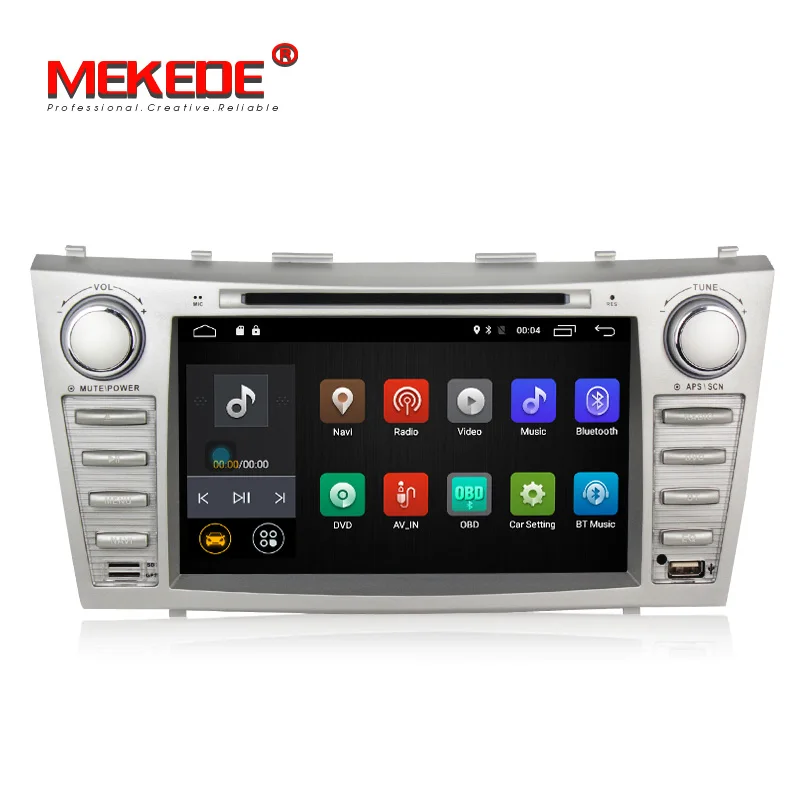 Excellent Free shipping!8inch 2din Android7.1 Car Gps DVD player for Toyota camry 2008-2011 audio vedio support 4G lte wifi BT SWC MIC 0