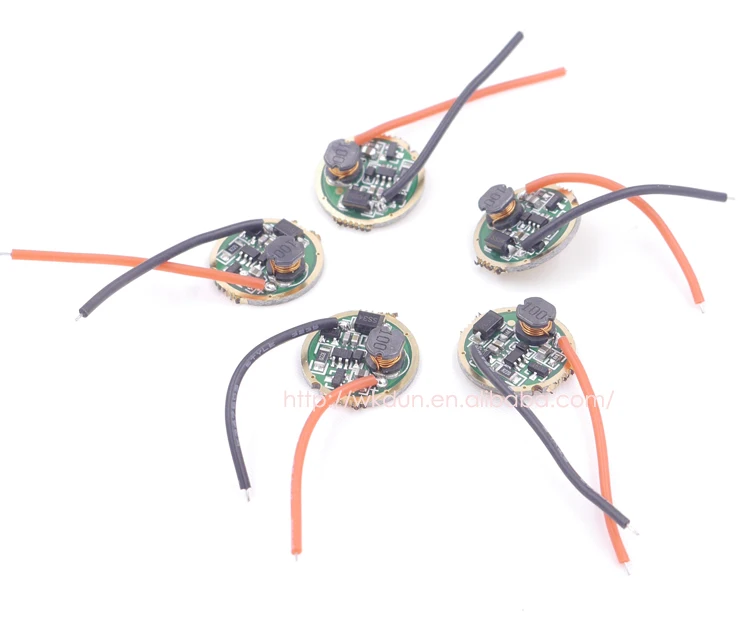 Светодиодный драйвер для фонарика 17 мм Cree XM L/XM L2/XP L 1 Режим 3v 12v 1400mA печатная плата