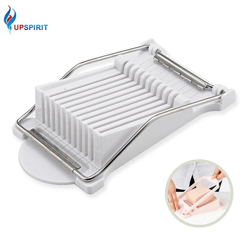 

Upspirit Stainless Steel Lunch Meat Slicer Fruit Banana Cutter Onion Egg Ham Cheese Slicer Multifunction Kitchen Gadgets Tools
