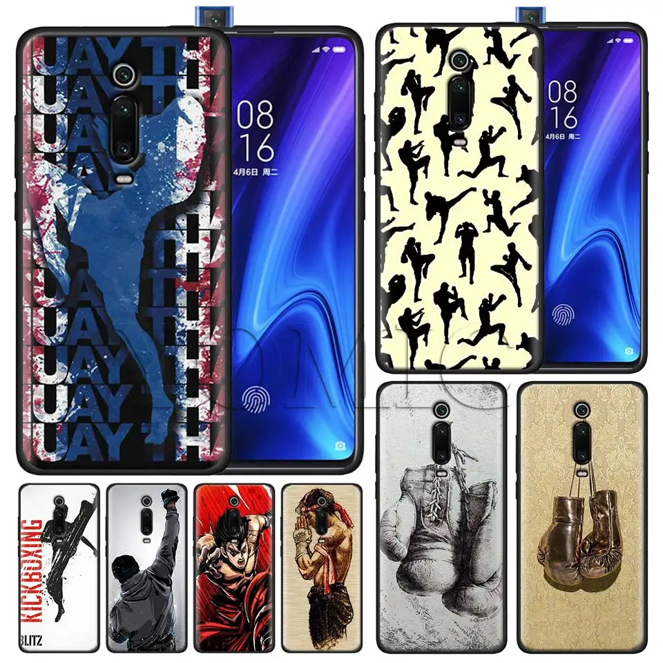 

Boxing Gloves Black Case for Xiaomi Redmi Note 7 7s K20 5 6 Pro Redmi 6 6 5 5Plus 4X S2 Y3 Silicone Soft Case