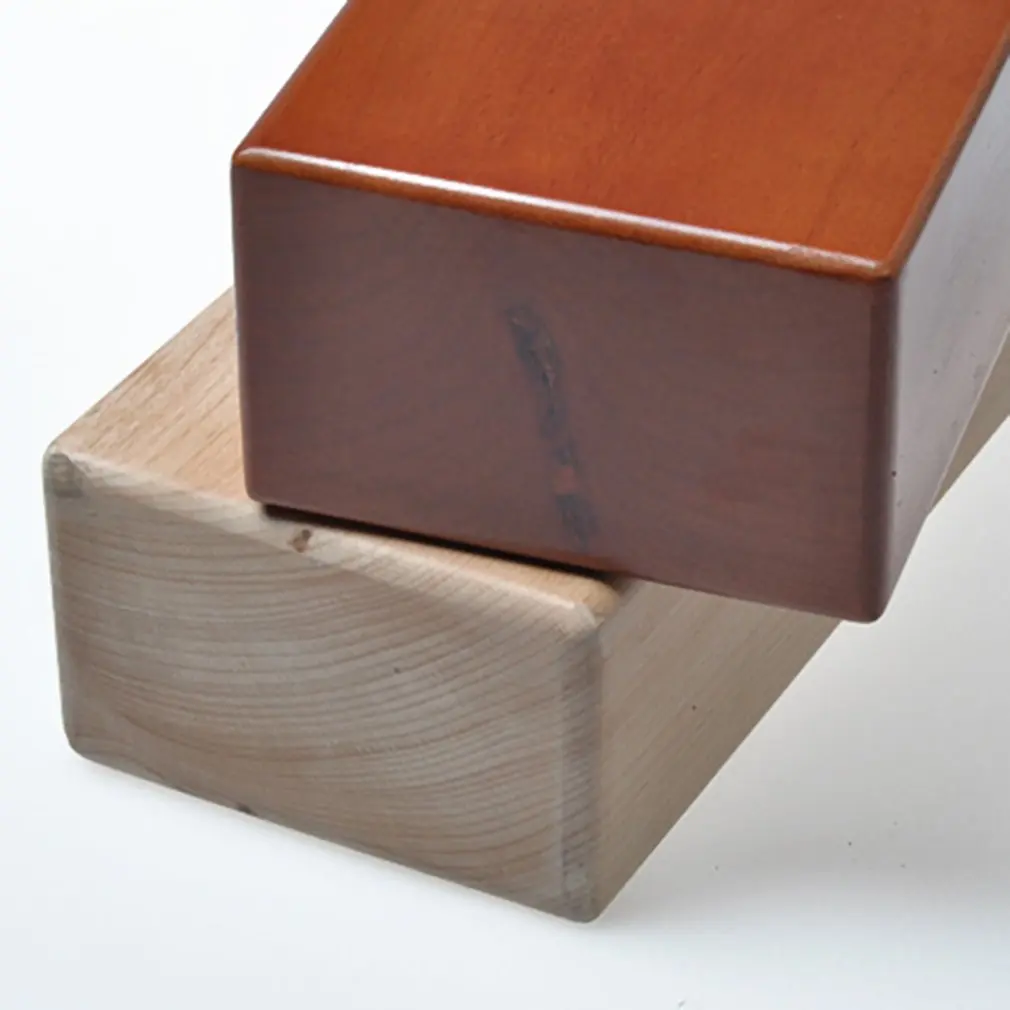 

New High-end beech Iyengar Yoga Aid Green Wood Brick Iyengar College Yoga Brick