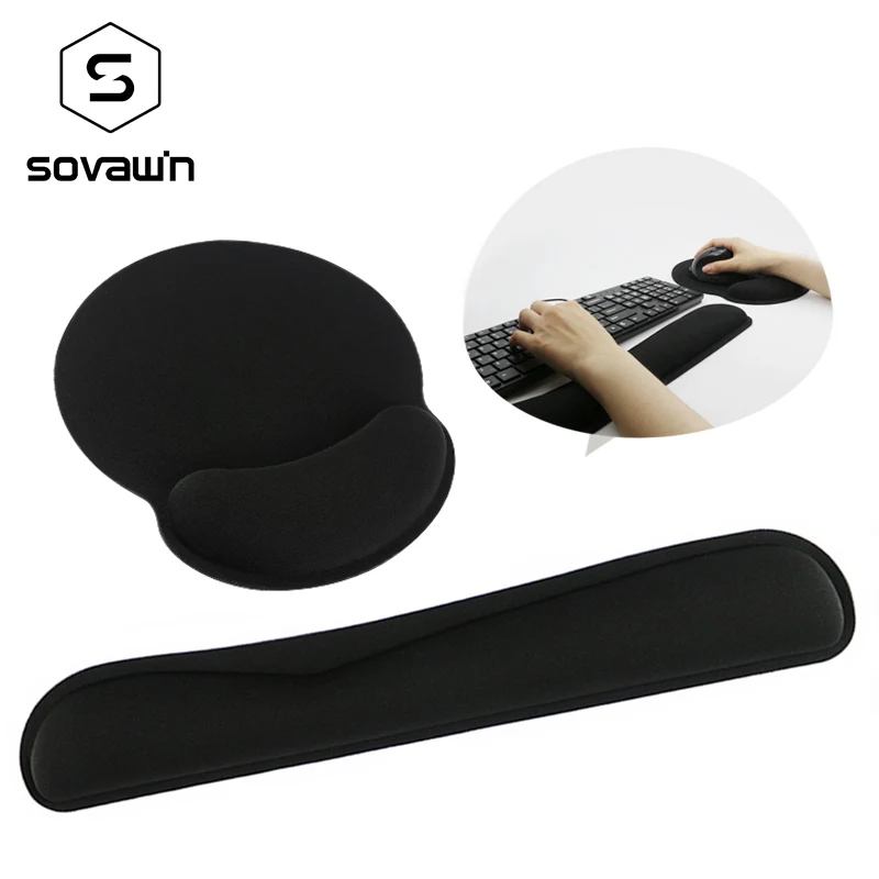 

Keyboard Mouse Wrist Pad Combo Gamer Comfort Mouse Pad Handguard Comfortable Ergonomic Memory Sponge Game Large Mat Pc Gaming
