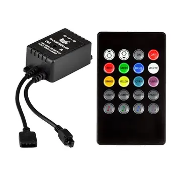 

20pcs fastshipping 20Keys LED Music IR Controller 12V 6A IR Remote Controller for 3528 5050 RGB LED Strip lights Mini Controller