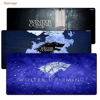 

Mairuige 400*900*3MM Vintage Game of Thrones mouse pad gamer play mats Large Gaming Mouse Pad Lock edge Mouse Mat Keyboard Pad