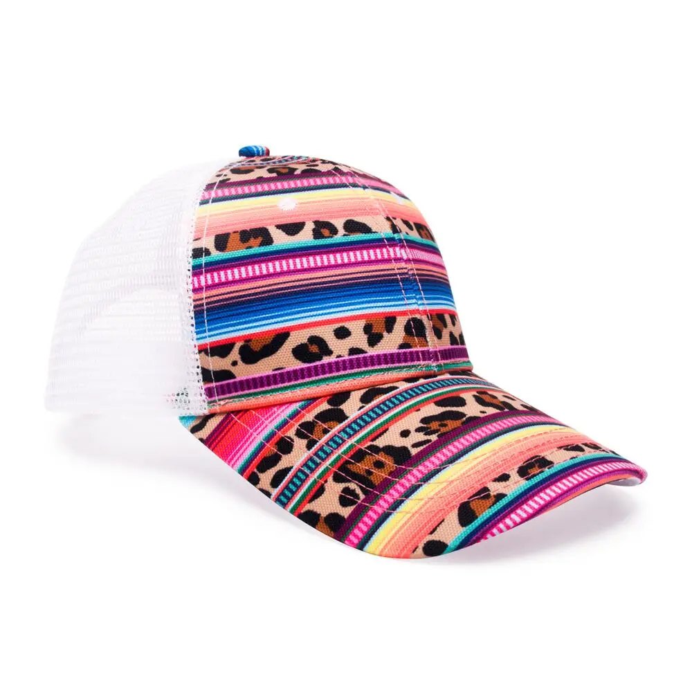 Wholesale Leopard Pattern Adult Cap, Women Cheetah Serape Print Hat