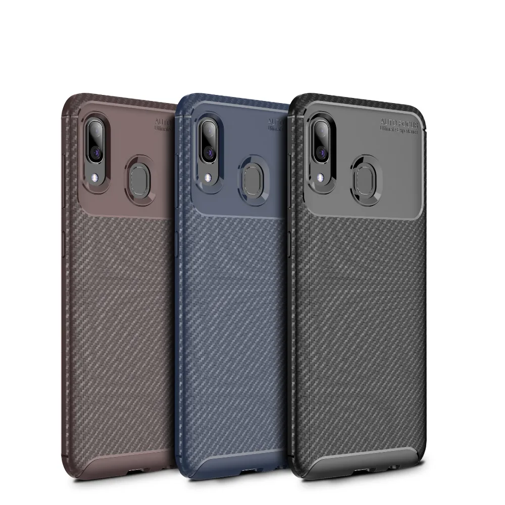 

For Samsung Galaxy A10 A30 Case Ultra Thin silicone Carbon Fiber Armor Protective Back Cover for Galaxy A30 a10 Phone Coque