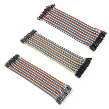 

Dupont line 120pcs 30cm male to male + male to female and female to female jumper wire Dupont cable for Arduino