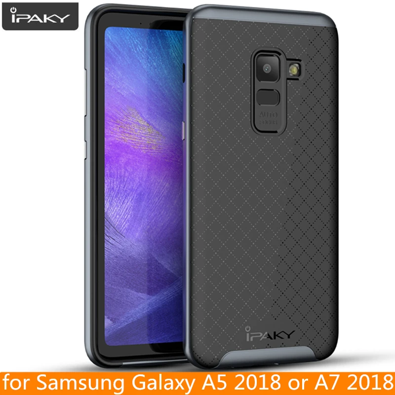 

for Samsung Galaxy A8 2018 Case Original iPaky Brand Silicone PC Hybrid Protective Cover for Samsung A8 Plus 2018 Case A8 2018