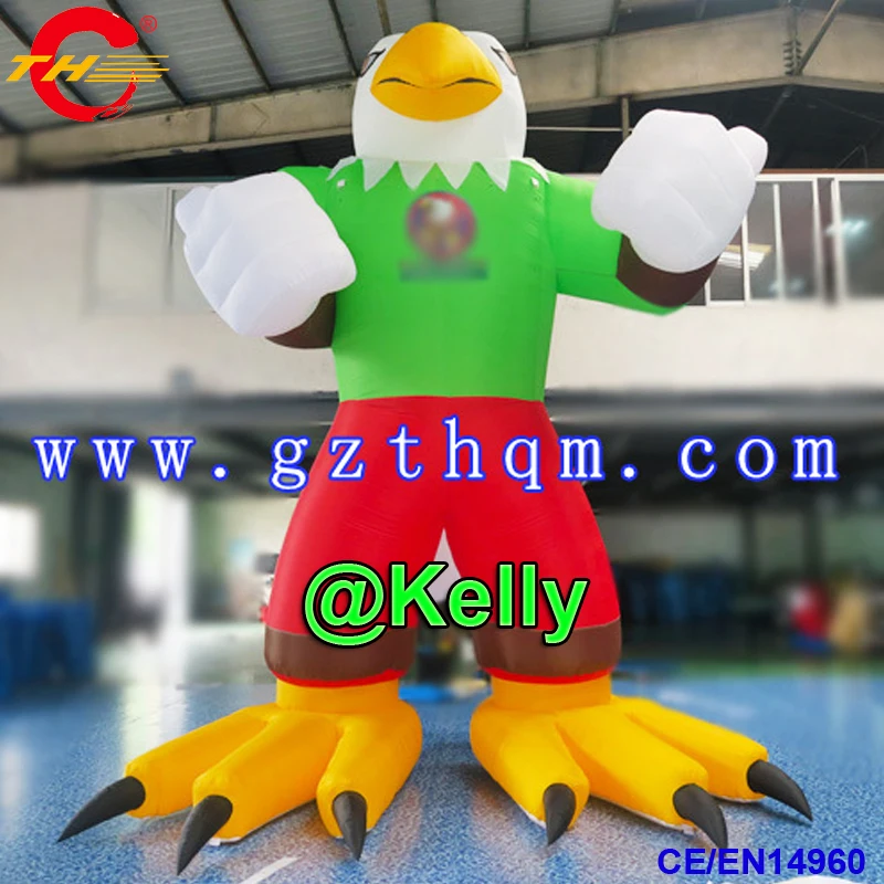 free door shipping big inflatable eagle inflatable cartoons for sale