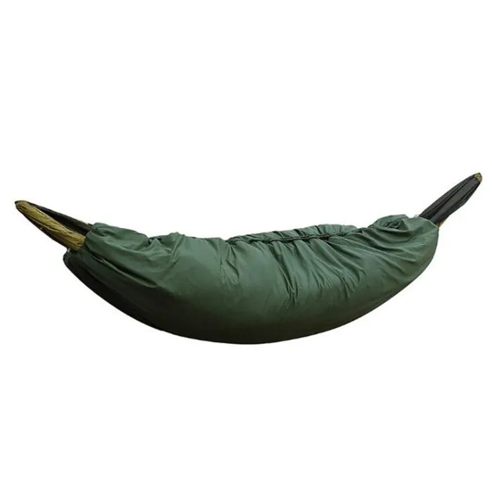 Ультралегкий гамак, теплое одеяло, хлопковый спальный мешок, одеяло для кемпинга, альпинизма, камуфляж, армейский зеленый, для 0-15 градусов - Цвет: army green