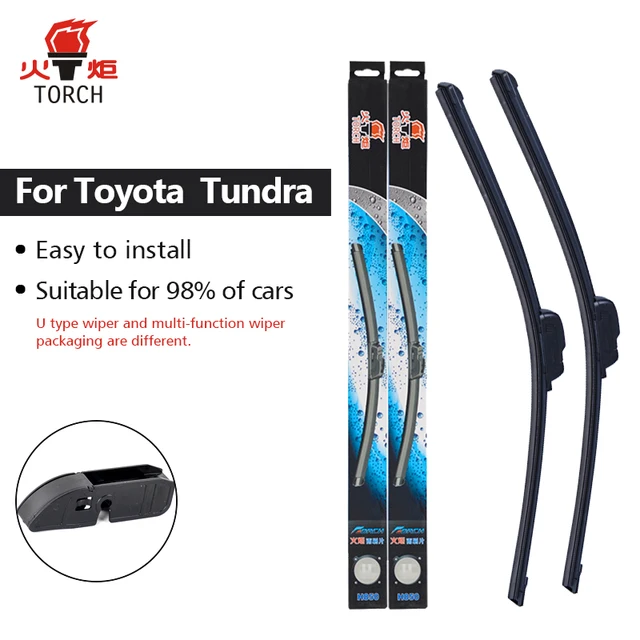 TORCH Wiper Blades for Toyota Tundra Fit Hook Arms/26"&22" Pinch Tab