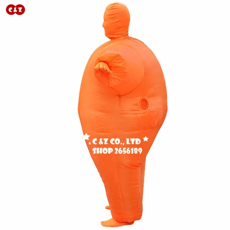 В масках клоуны orange чуб воздуха кукла пористый костюм надувные ПВХ материал талисман Косплей вечерние ceremony одежда