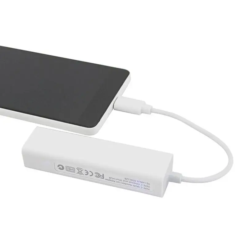 Usb 3,1 type-c 3 порта usb-хаб 2,0 RJ45 Lan сетевая карта Usb разветвитель Usb для Ethernet адаптер usb-хаб