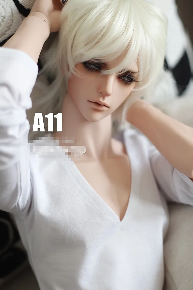 Handsome BJD Man Wig For 1/3 22 24cm Doll Wig HM36in Dolls Accessories