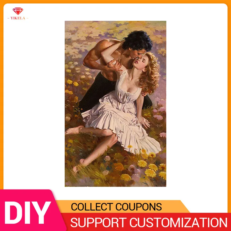 

5D DIY Diamond Painting Kit Full Square/Round Drill Lover Crystal Oil Painting Cartoon Crossing Stitch New Painting Embroidery