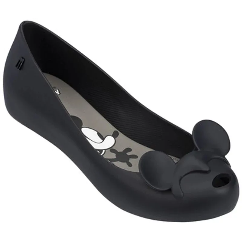Женские босоножки на плоской подошве Melissa Ultragirl желеобразные с Микки и Минни