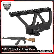 VMASZ CNC 6,7" длинный Быстрый Отсоединяемый QD AK пистолет боковой рельс прицела база Пикатинни боковой рельс крепление для страйкбола AK 47 AK 74