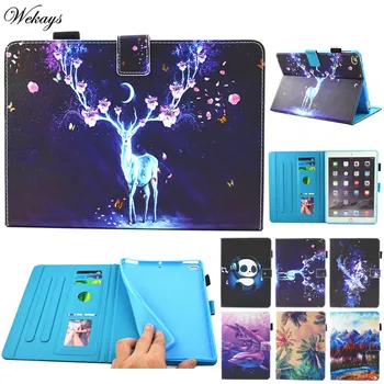 

Wekays For Ipad Mini 4 Cute Cartoon Deer Panda Cover Leather Flip Stand Kickstand Case for Ipad Mini4 Tablet Shell Cases Coque