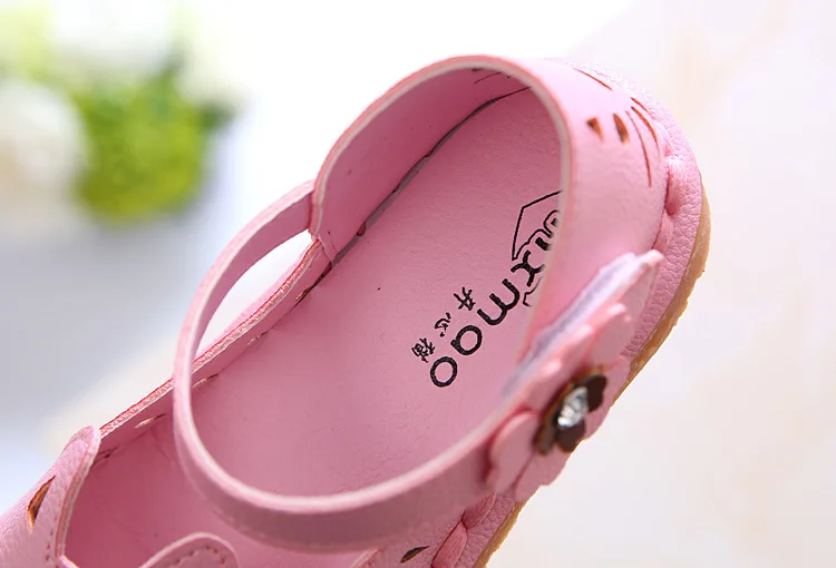 Kalupao 2018 Spring Summer Fashion Hollow Kids Girls Princess Shoes Children'S Single Shoes Cute Cat Cow Muscle Flat Sandals (19)