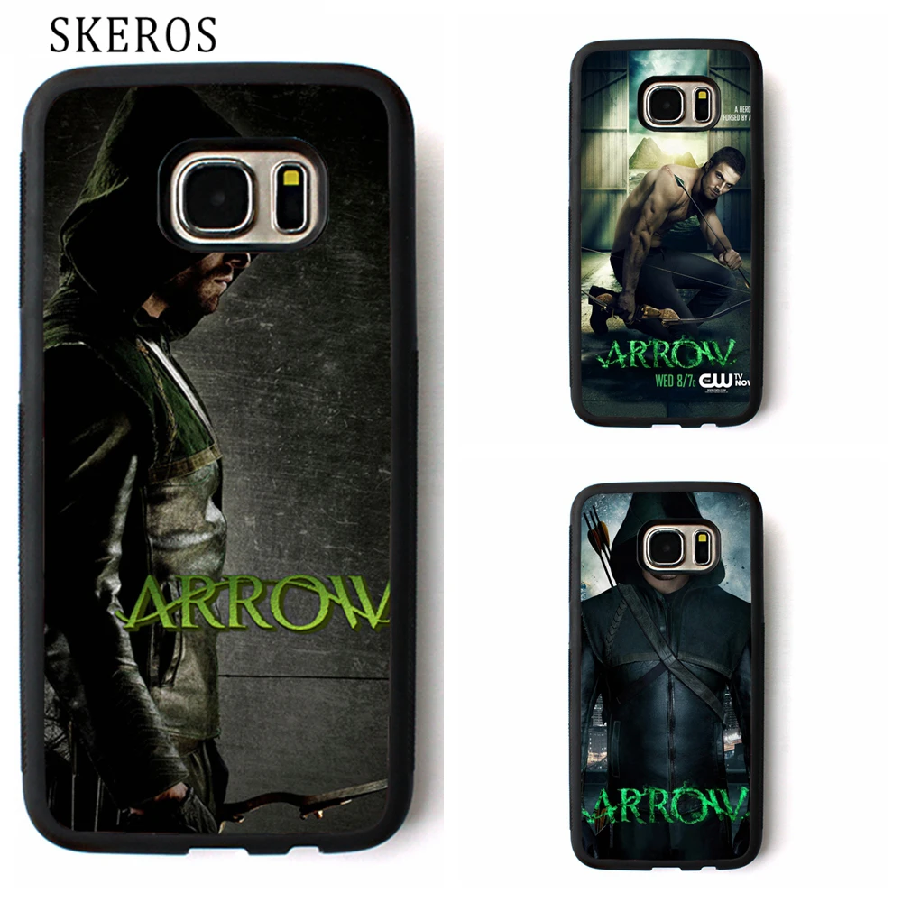 SKEROS Green Arrow cover phone case for samsung galaxy S3 S4 S5 S6 S7