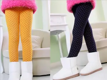

VEENIBEAR Warm Cotton Girl Pants Autumn Winter Velvet Girl Leggings Kids Children Pants Girl Winter Clothing Age 3-11T